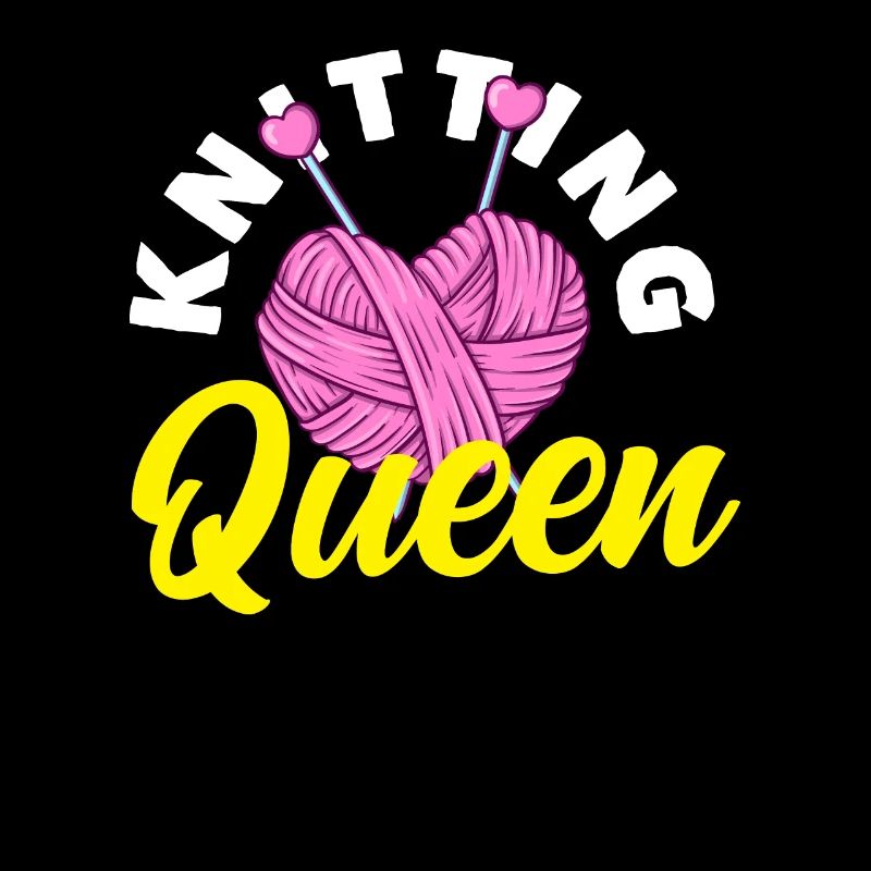 Knit Queen Heart Design