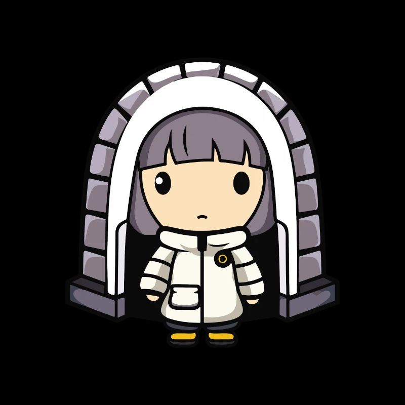 Winter Eskimo Igloo Comic