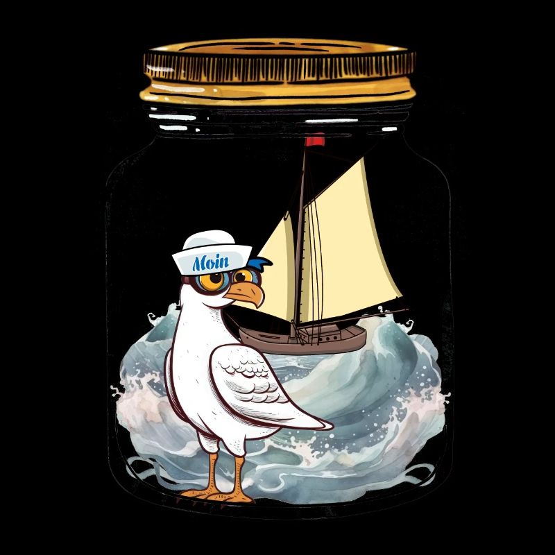 Sailor Seagull Sailing Ship Ahoy