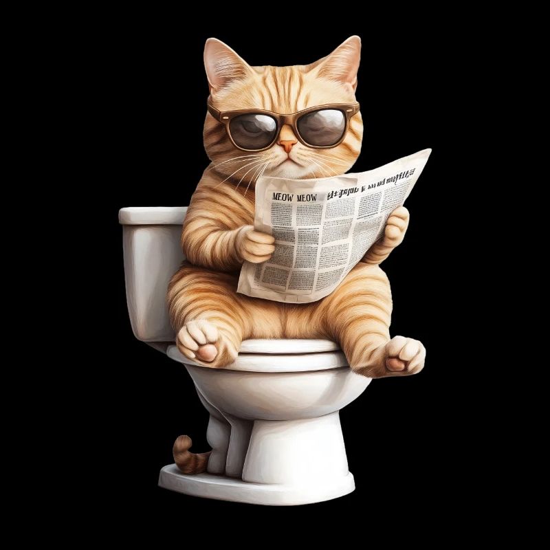 Drôle de chat chat propriétaire de chat Loo Cat Pet