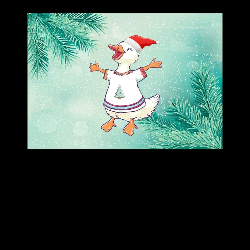 Canard de Noël en pull festif Noël