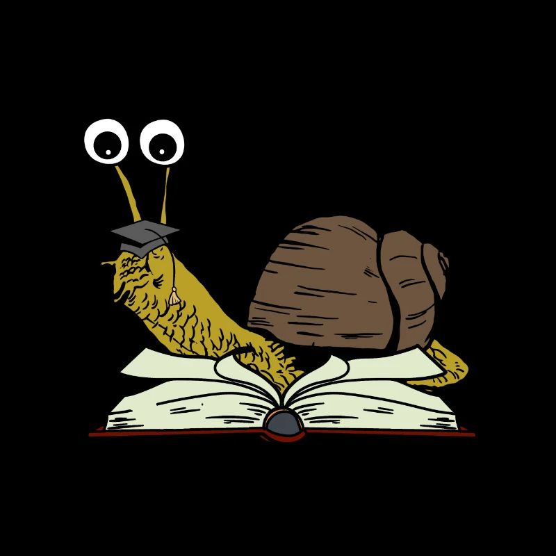 Schnecke Student studieren lernen Studium Abi
