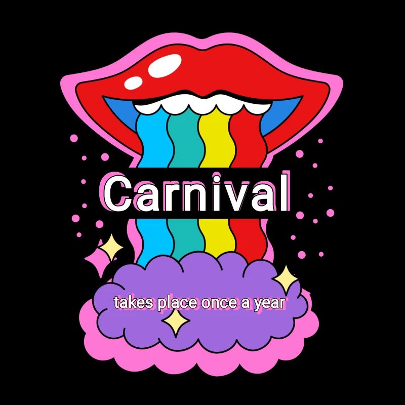 Couleurs arc-en-ciel du carnaval