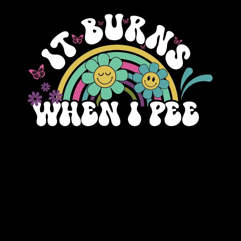 It burns when I pee funny sunflower with