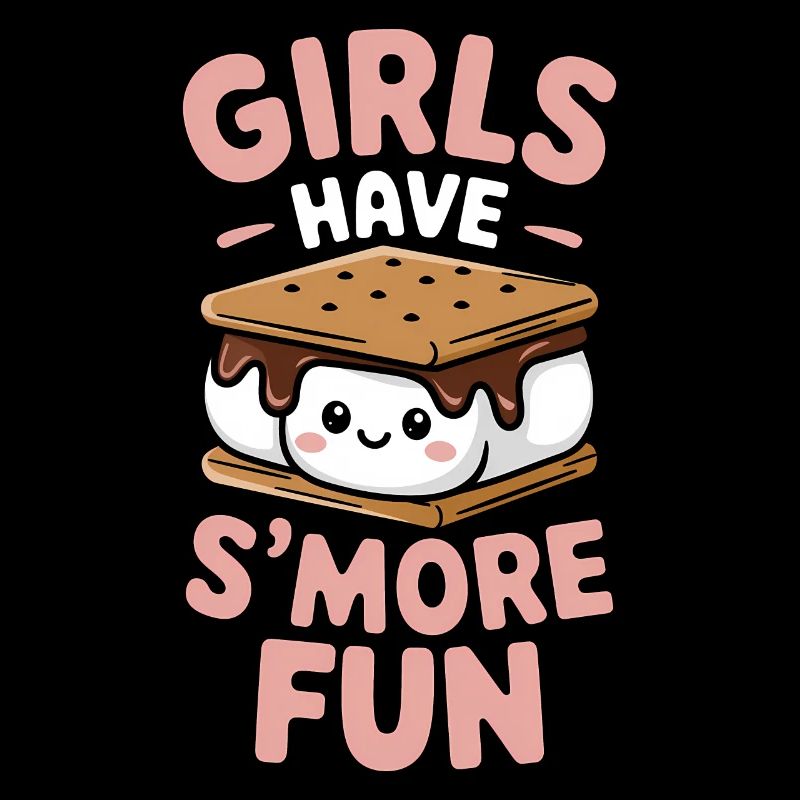 S´More Spruch Marshmallow Camping S´More Geschenk