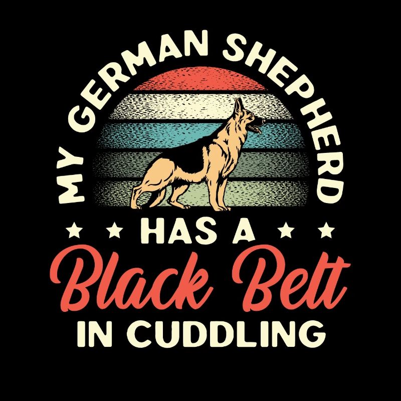 My German Shepherd Has A Black Belt In Cuddling Do