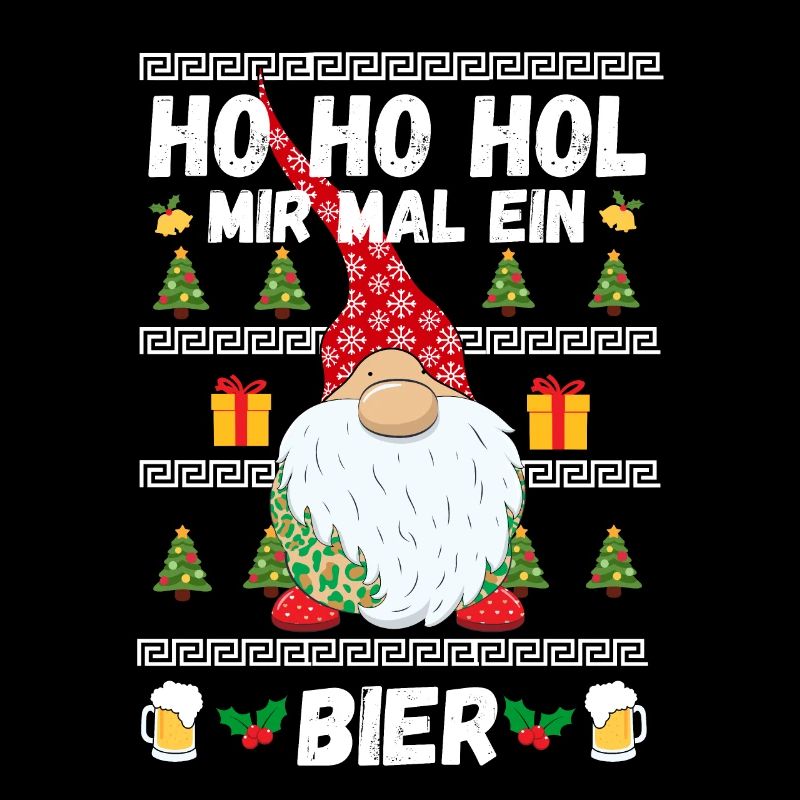 Christmas Gnome Beer Alcohol Gift Funny