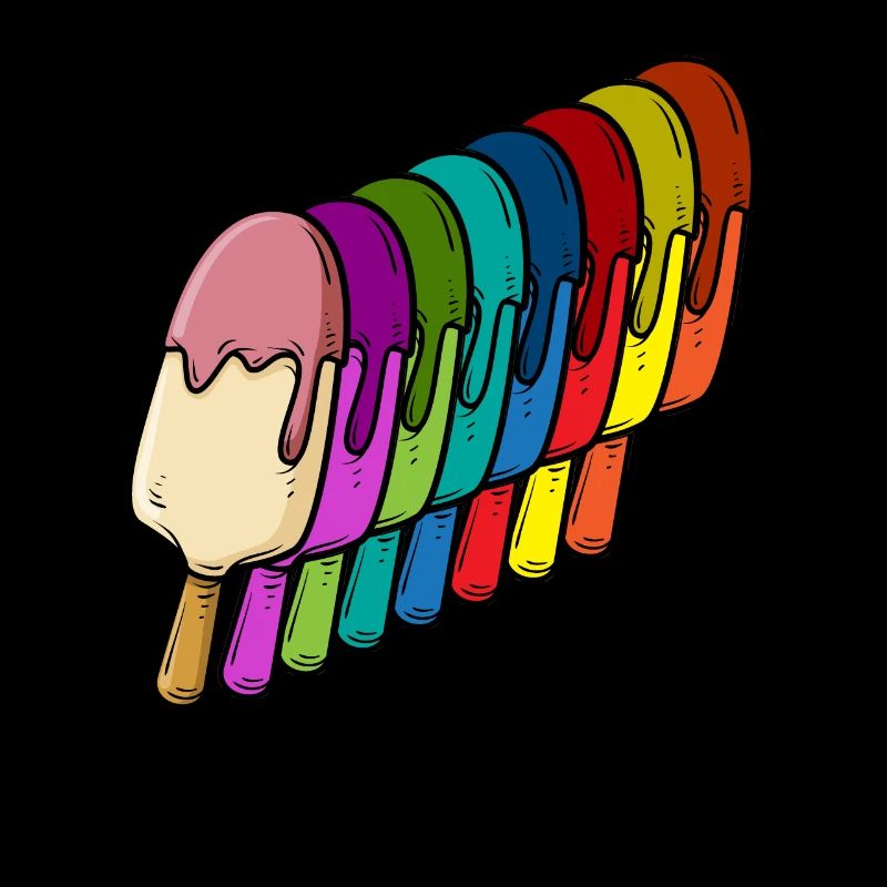 Amateur de crème glacée Arc-en-ciel