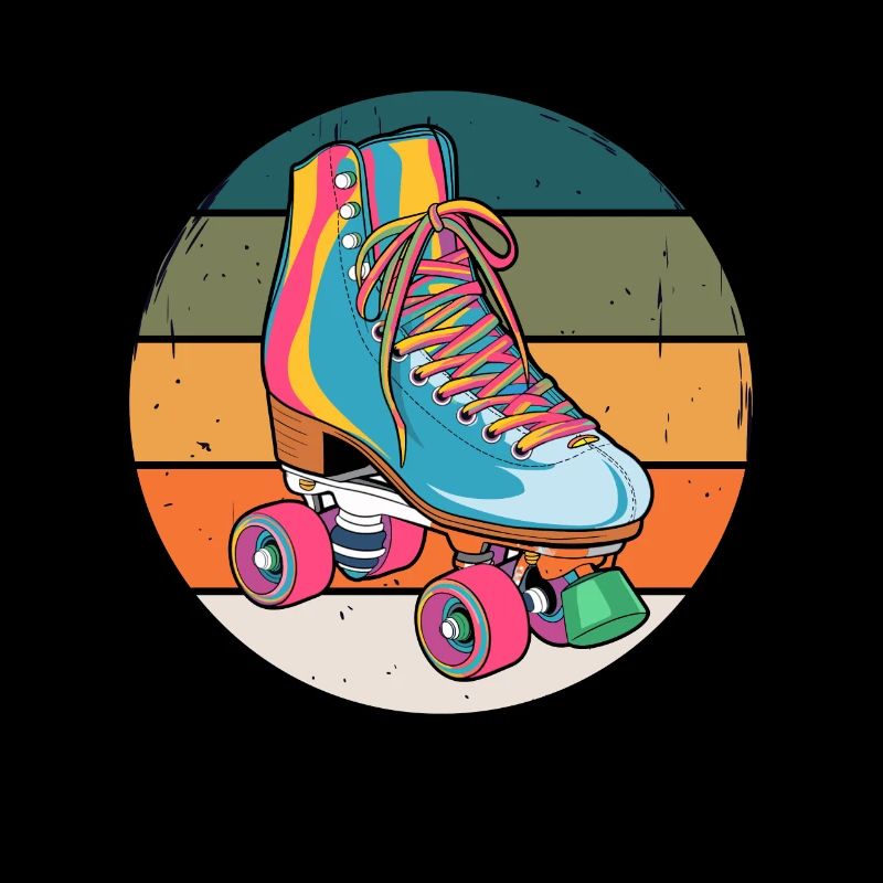 Coole Retro Rollschuhe 80er