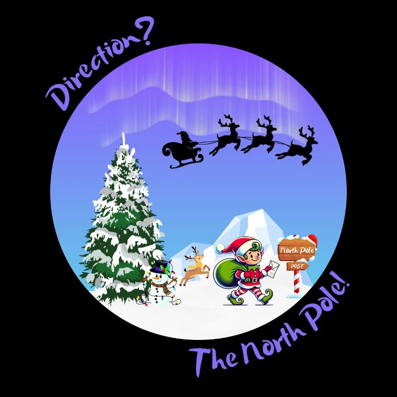 Courrier de Noël. Poste des lutins de Noël. Pôle nord