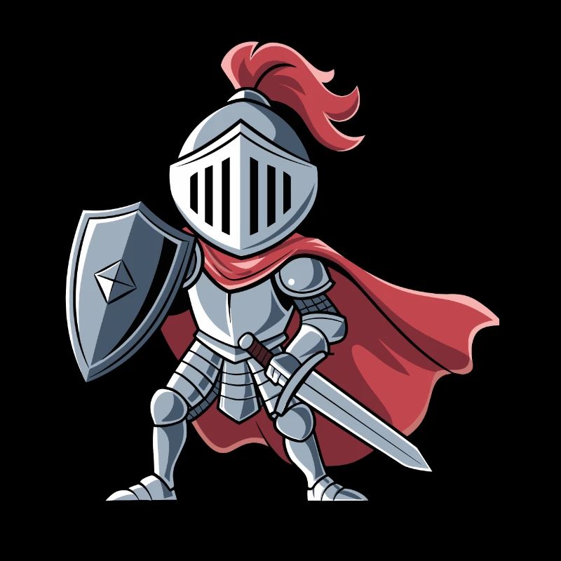 Freundlicher Ritter als Geburtstagsgeschenk Design