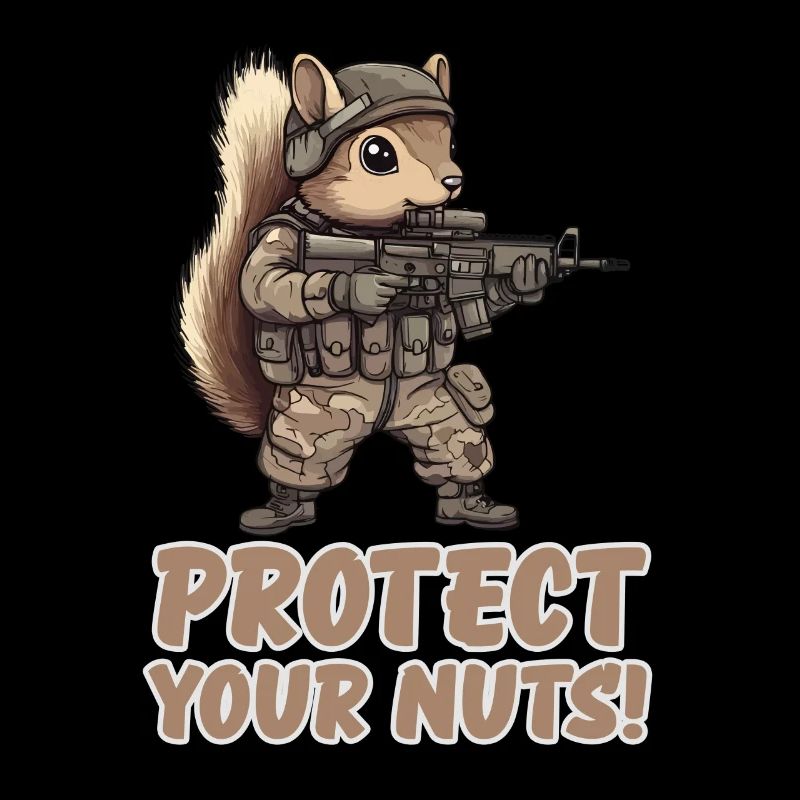 Protect Your Nuts Ninja Squirrel