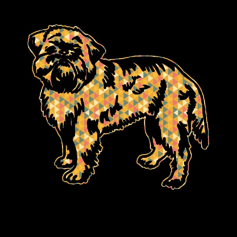 Brussels Griffon Geometric