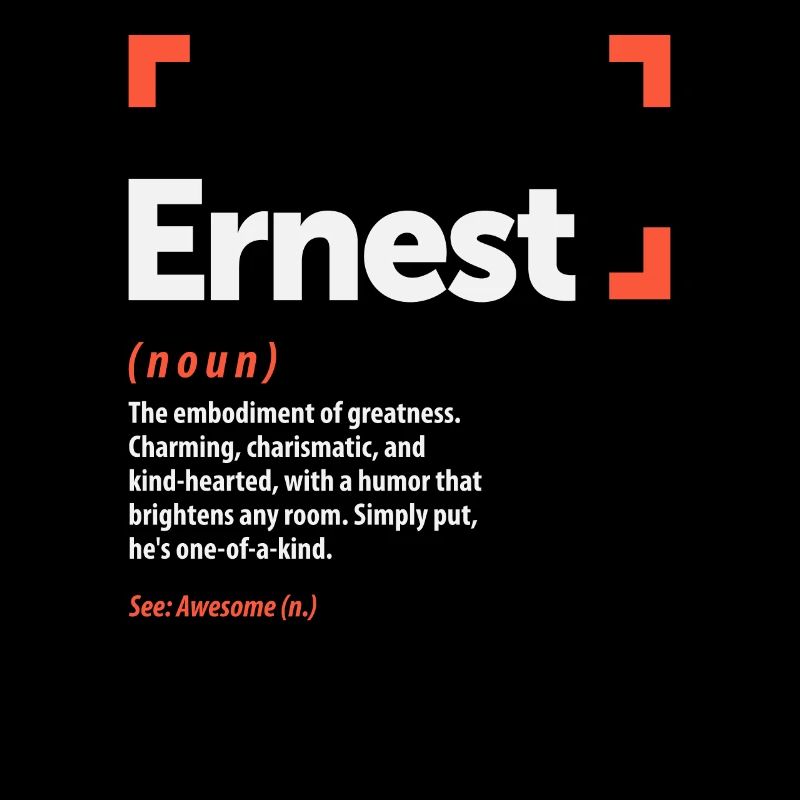 Ernest Definition Personalized Name Ernest