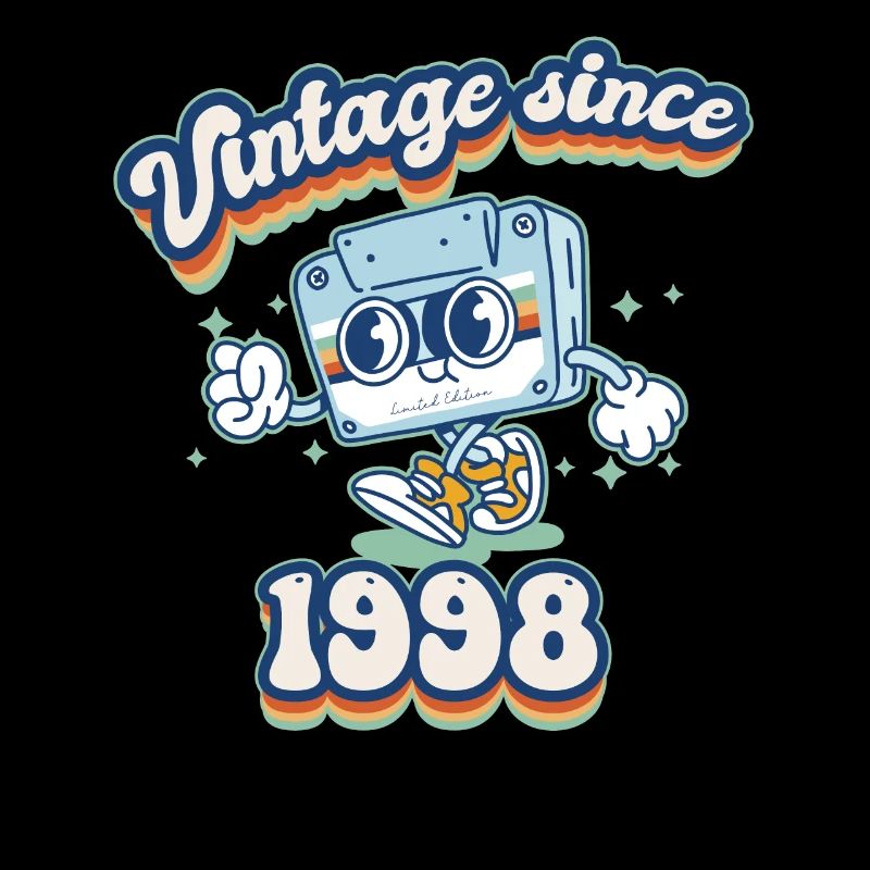 Vintage Since 1998 Classic 27th Birthday Retro