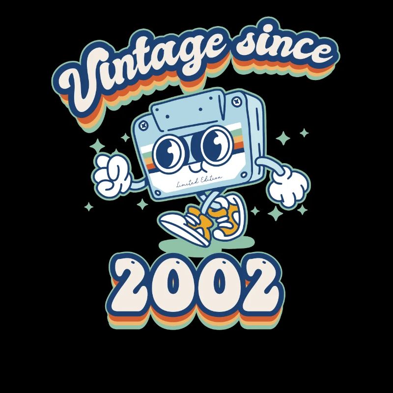 Vintage 2002 Cassette Cassette 23e anniversaire Rétro
