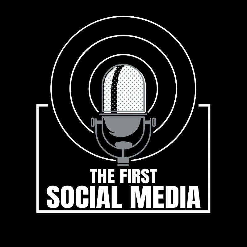 Das Erste Soziale Medium Funkgerät Mikrofon Retro