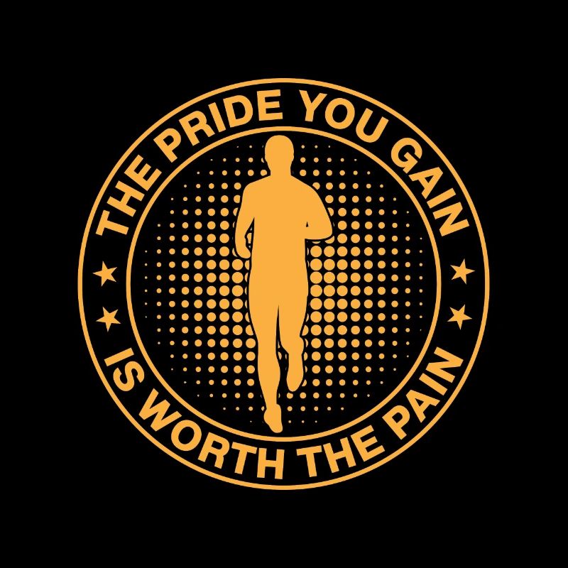 Running Pride You Gain The Pain Marathon Runner