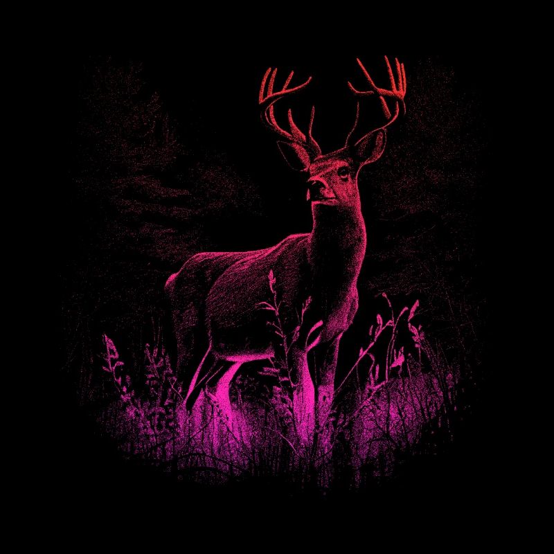 Majestic deer in the wilderness: