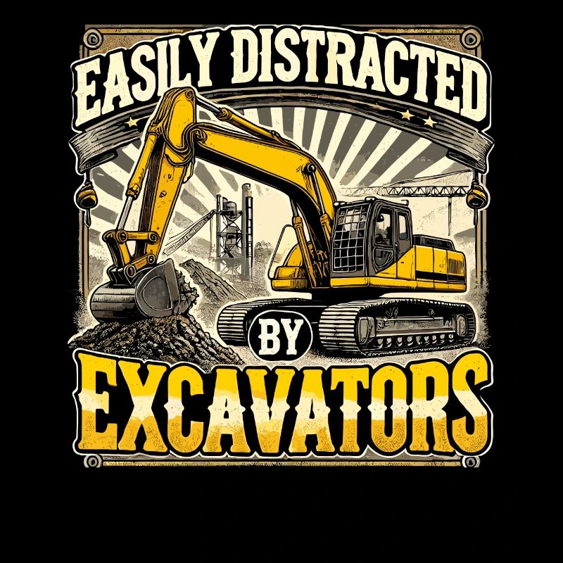 Leicht ablenkbar durch Bagger