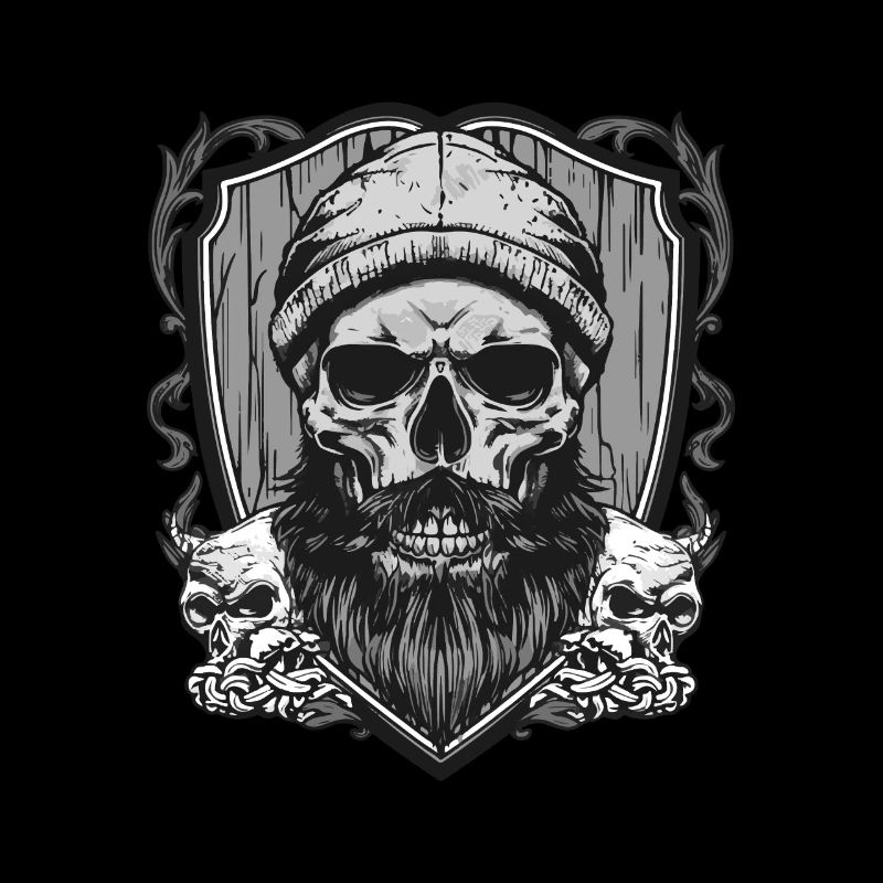 Crête de crâne de bûcheron