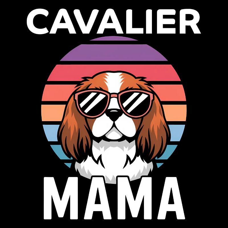 Cavalier King Charles Spaniel Disant Maman Cadeau