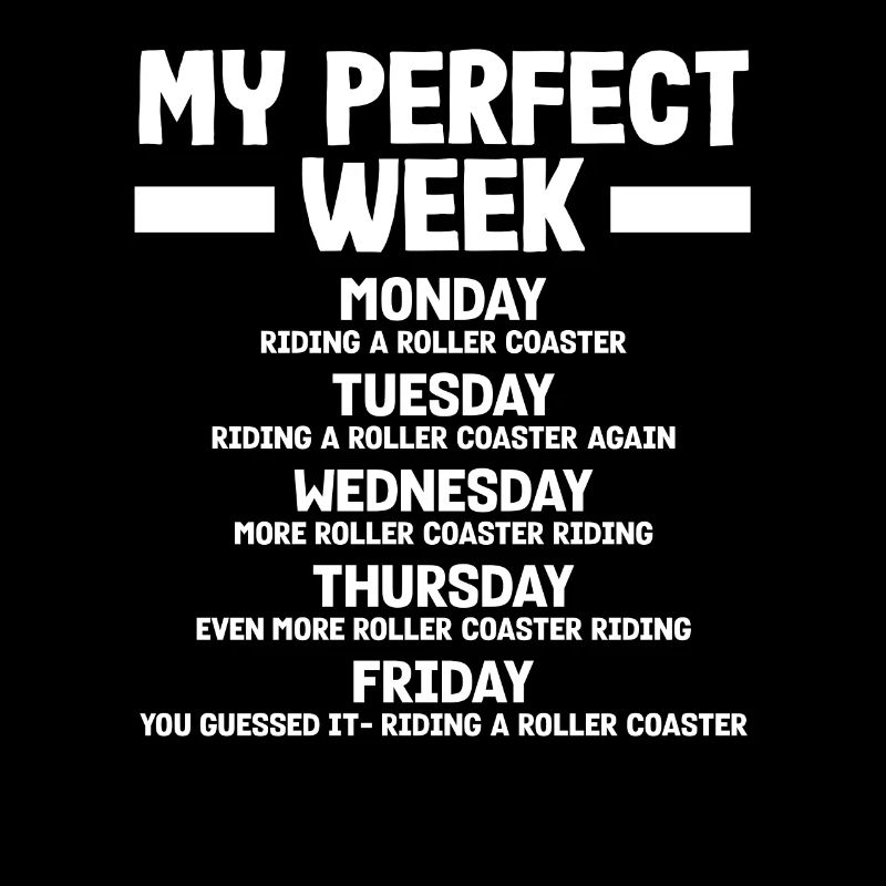 Achterbahn Perfekte Woche Spaß