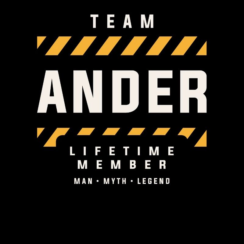 Team Ander Lifetime Member Funny Name Ander