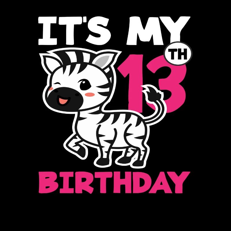 C'est mon 13ème anniversaire Zebra