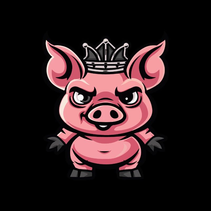 Couronne de dessin animé de cochon