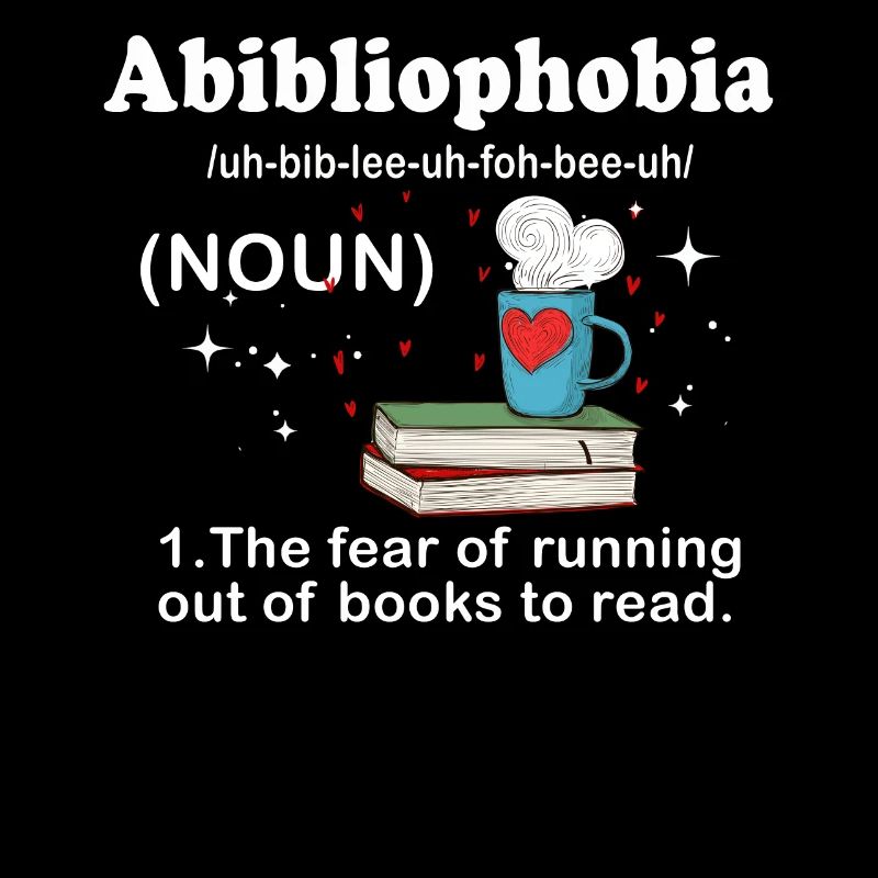 Abibliophobia Bookworm Reading Books