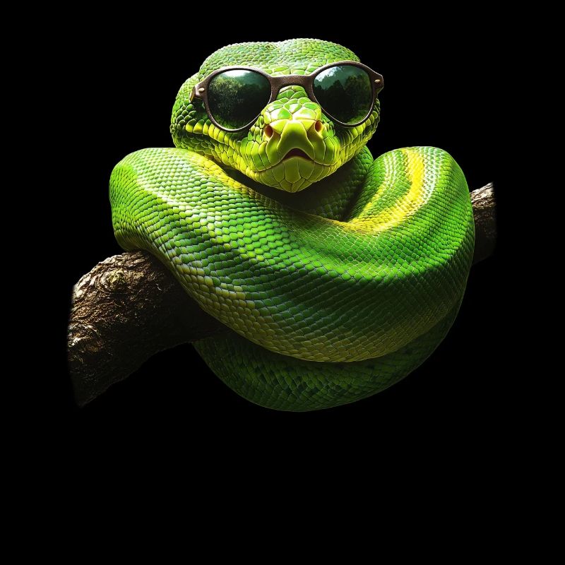 Green Tree Python Snakes Lover Terrarium