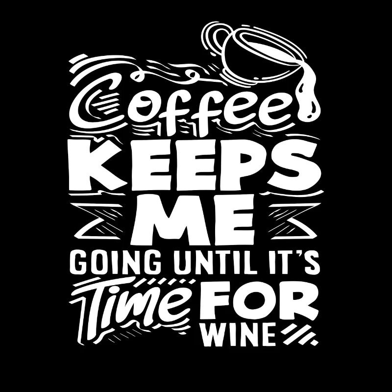 Coffee Lover Saying: Coffee Keeps Me