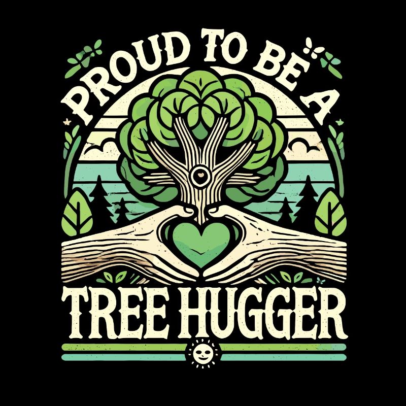 Stolz, ein Baumumarmer zu sein