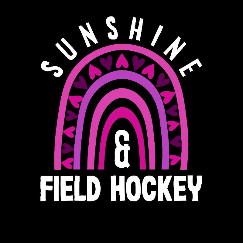 Le soleil et les joueurs de hockey sur gazon