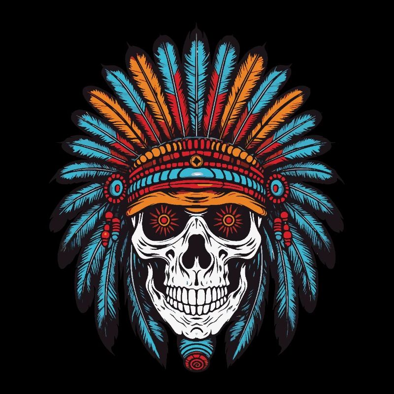 Apache Indianer Häuptling Totenkopf