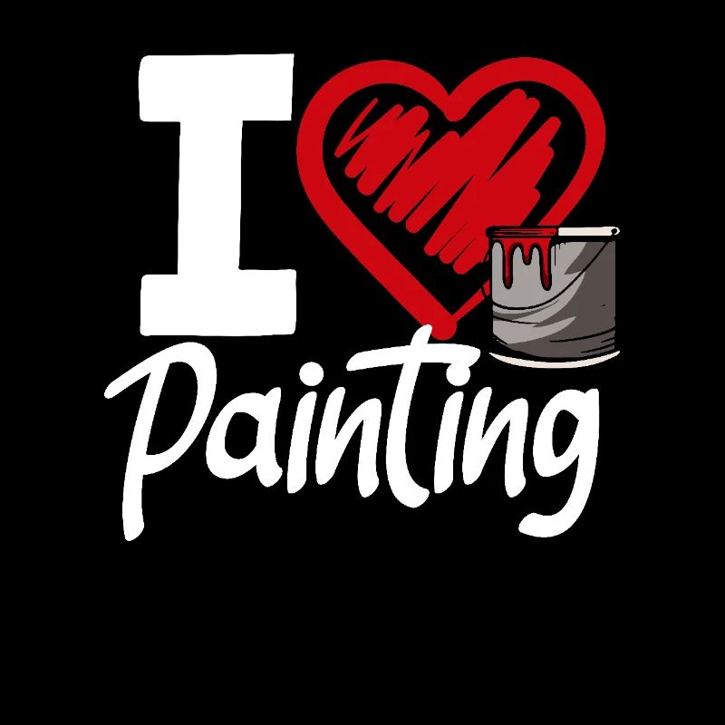 Ich Liebe Malen Künstler Herz Painter