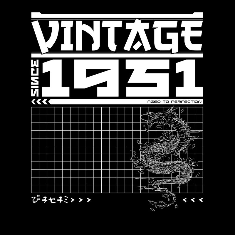 Samurai-Geist seit 1951 - 74. Geburtstag Drache