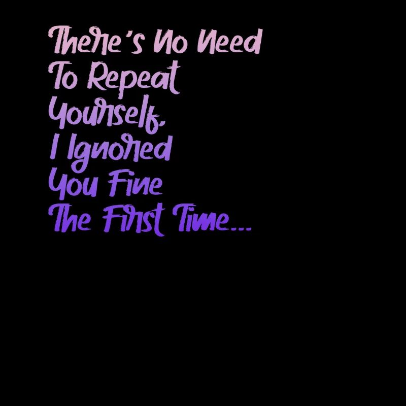 Il n’est pas nécessaire de se répéter