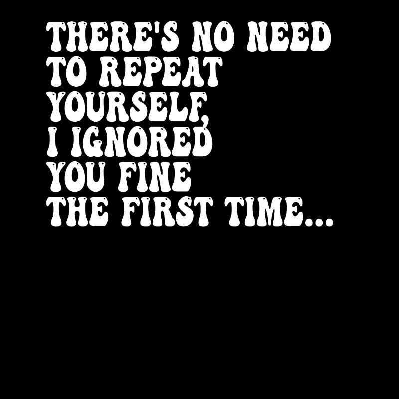 Il n’est pas nécessaire de se répéter