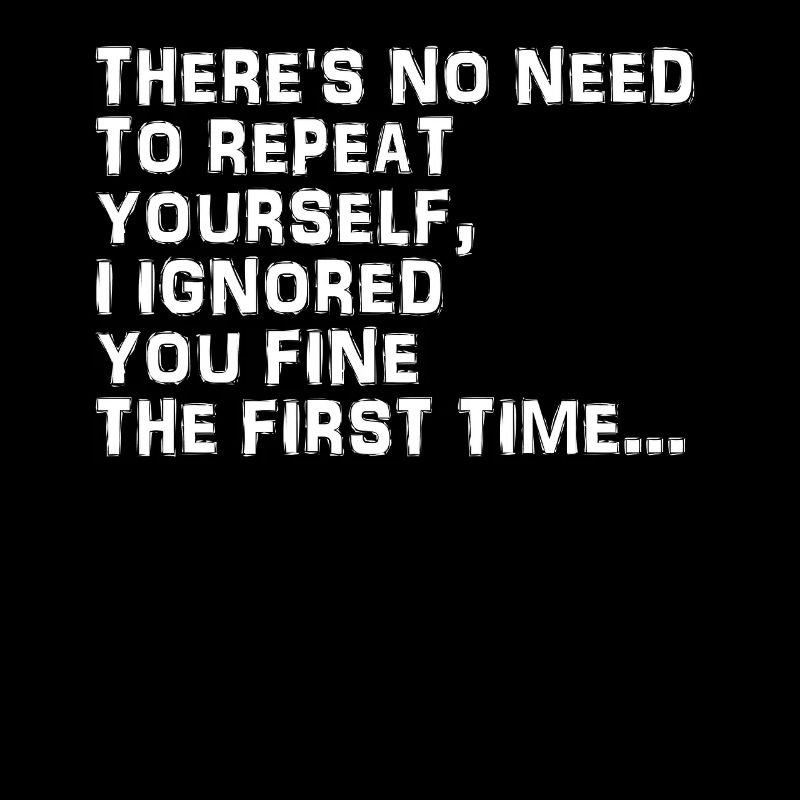 Il n’est pas nécessaire de se répéter