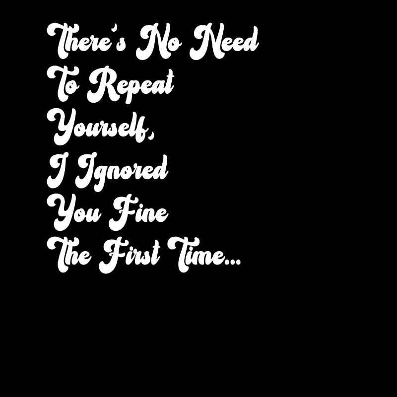 Il n’est pas nécessaire de se répéter