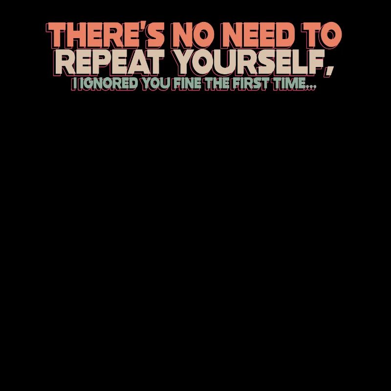 Il n’est pas nécessaire de se répéter