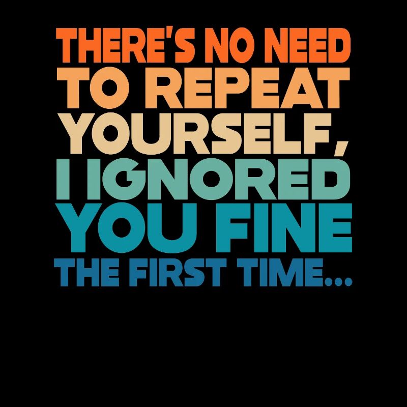 Il n’est pas nécessaire de se répéter