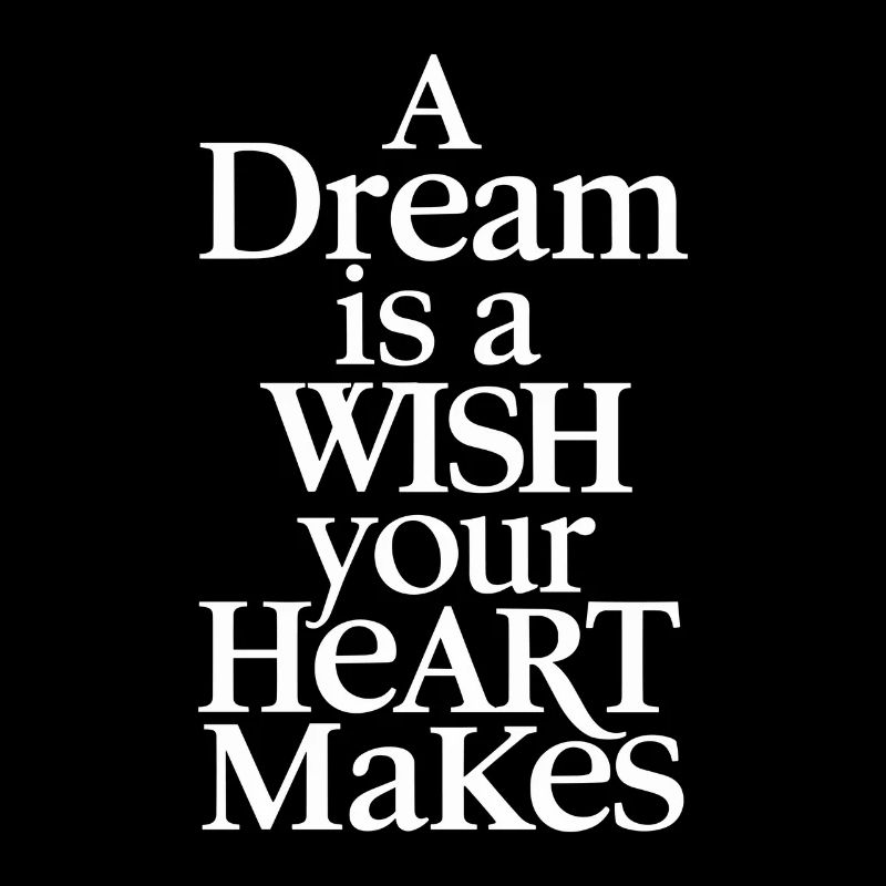 A dream is a wish that your heart makes