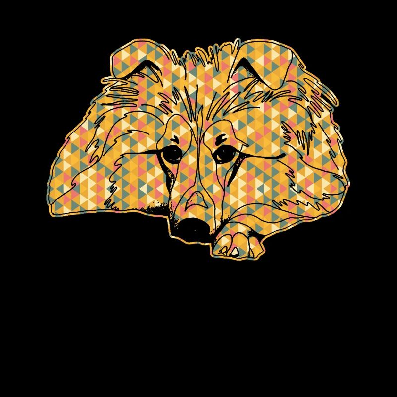 Shetland Sheepdog Geometric