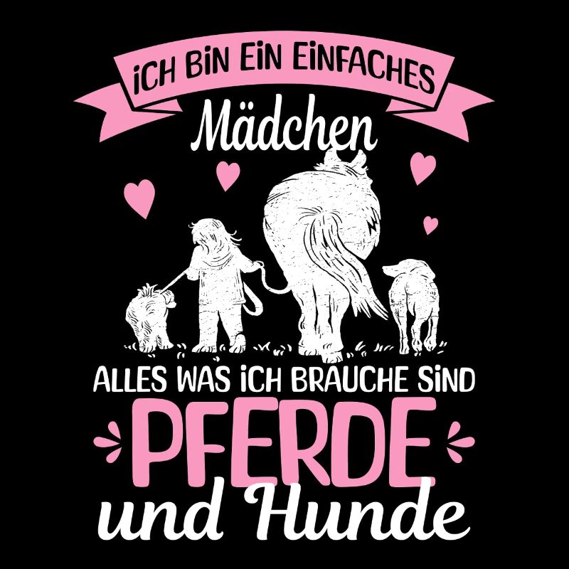 Einfaches Mädchen Pferde