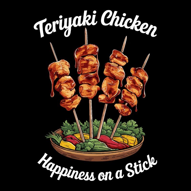 Teriyaki Chicken Happiness on a Skewer