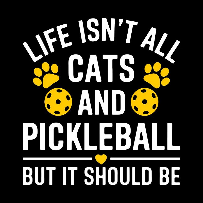 Pickleball Spruch Katze Lustig Pickleball Geschenk
