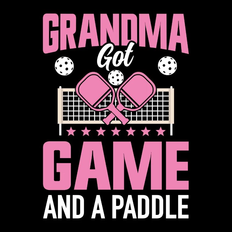 Pickleball Oma Paddleball Großmutter Paddle Spiel